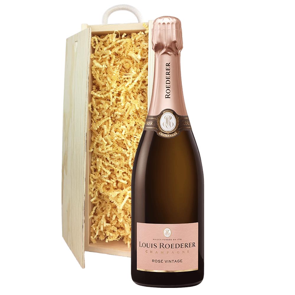 Louis Roederer Vintage Rose 2015 Champagne 75cl In Pine Gift Box